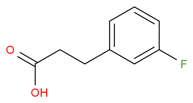 3-(3-fluorophenyl)propanoic acid_分子结构_CAS_458-45-7