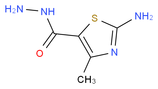 2-amino-4-methyl-1,3-thiazole-5-carbohydrazide_分子结构_CAS_63788-59-0)