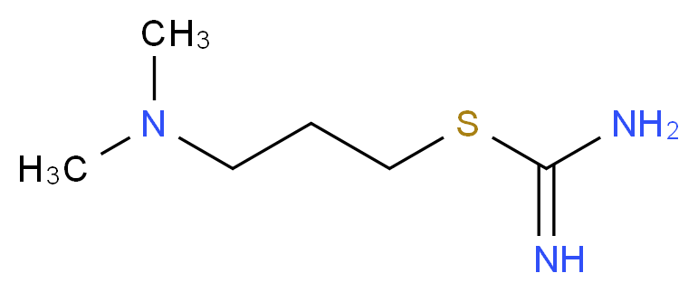 [3-(carbamimidoylsulfanyl)propyl]dimethylamine_分子结构_CAS_65119-89-3