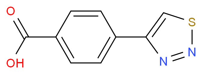 4-(1,2,3-thiadiazol-4-yl)benzoic acid_分子结构_CAS_187999-31-1