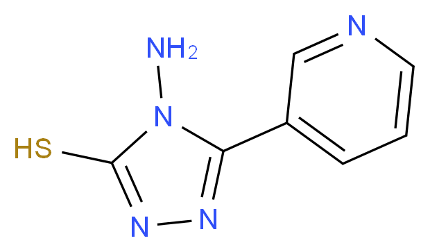 4-amino-5-(pyridin-3-yl)-4H-1,2,4-triazole-3-thiol_分子结构_CAS_78027-00-6