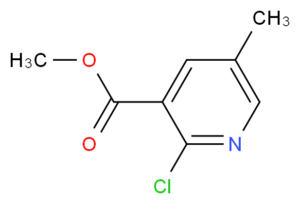 methyl 2-chloro-5-methylpyridine-3-carboxylate_分子结构_CAS_65169-43-9