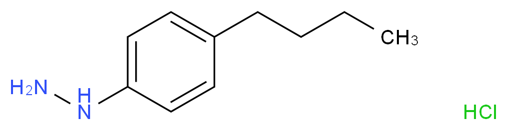 4-Butylphenylhydrazine hydrochloride_分子结构_CAS_64287-11-2)