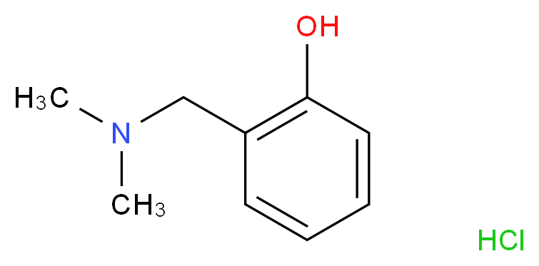 2-[(dimethylamino)methyl]phenol hydrochloride_分子结构_CAS_25338-54-9