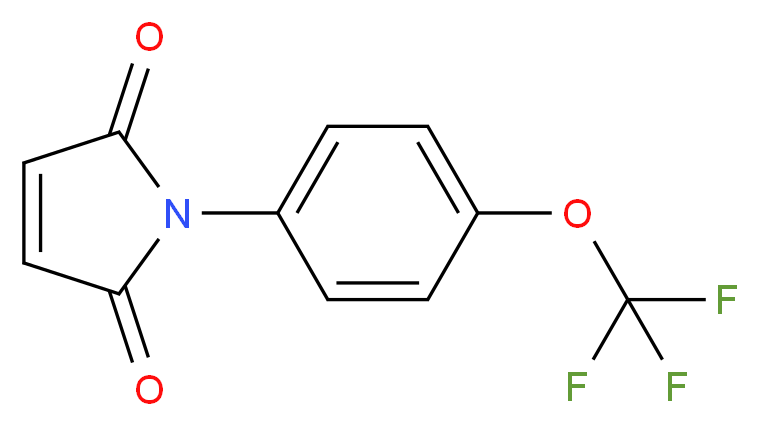 N-[4-(Trifluoromethoxy)phenyl]maleimide_分子结构_CAS_68255-58-3)