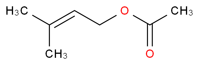 3-Methylbut-2-en-1-yl acetate_分子结构_CAS_1191-16-8)