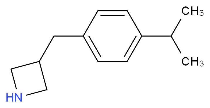 3-[(4-Isopropylphenyl)methyl]azetidine_分子结构_CAS_937622-20-3)