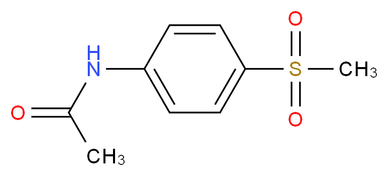 N-(4-methanesulfonylphenyl)acetamide_分子结构_CAS_22821-80-3