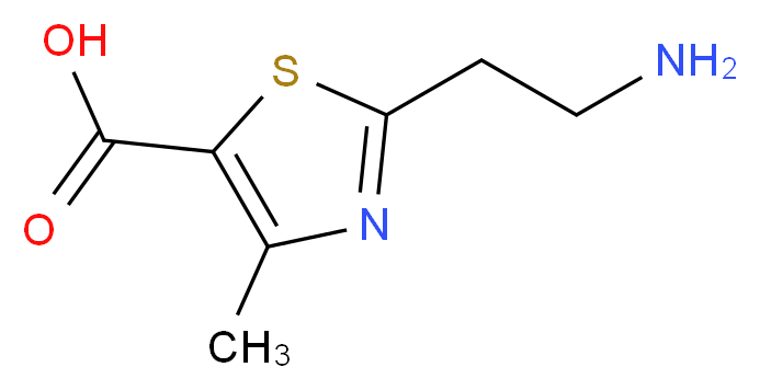 2-(2-aminoethyl)-4-methyl-1,3-thiazole-5-carboxylic acid_分子结构_CAS_915921-10-7)