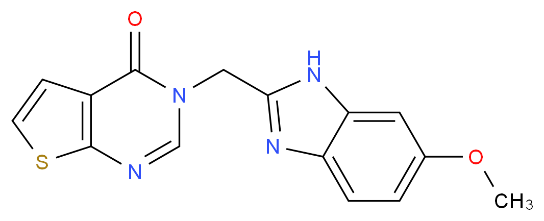3-[(6-methoxy-1H-benzimidazol-2-yl)methyl]thieno[2,3-d]pyrimidin-4(3H)-one_分子结构_CAS_)