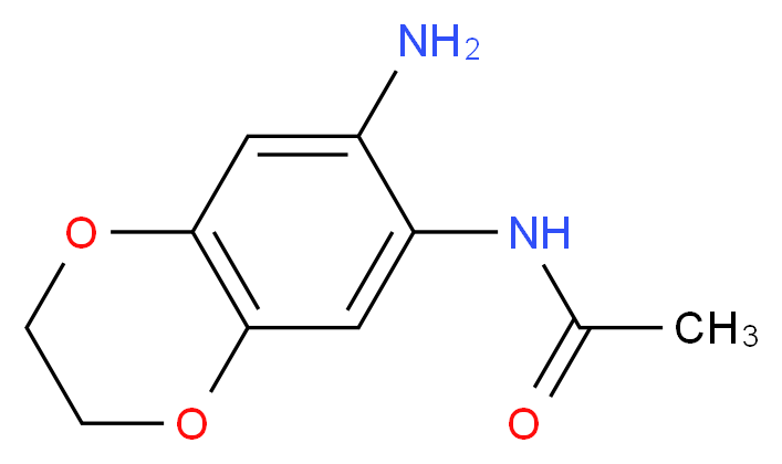 N-(7-Amino-2,3-dihydro-benzo[1,4]dioxin-6-yl)-acetamide_分子结构_CAS_99068-59-4)