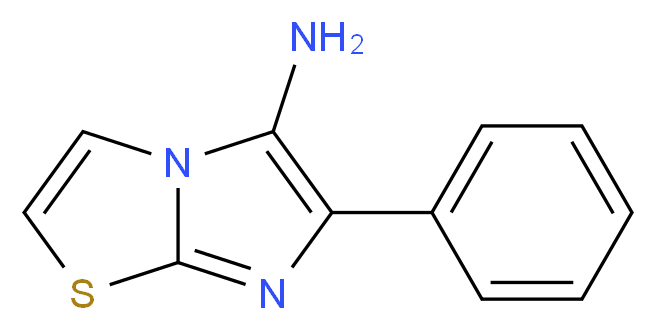 6-phenylimidazo[2,1-b][1,3]thiazol-5-amine_分子结构_CAS_94574-42-2