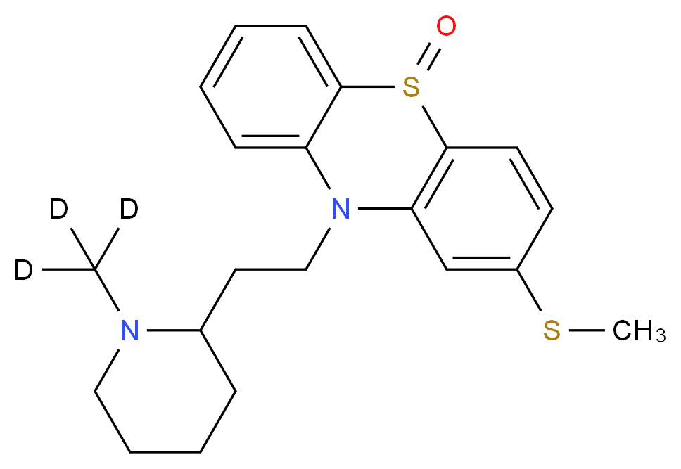 10-{2-[1-(<sup>2</sup>H<sub>3</sub>)methylpiperidin-2-yl]ethyl}-2-(methylsulfanyl)-10H-5λ<sup>4</sup>,10-phenothiazin-5-one_分子结构_CAS_1330076-56-6