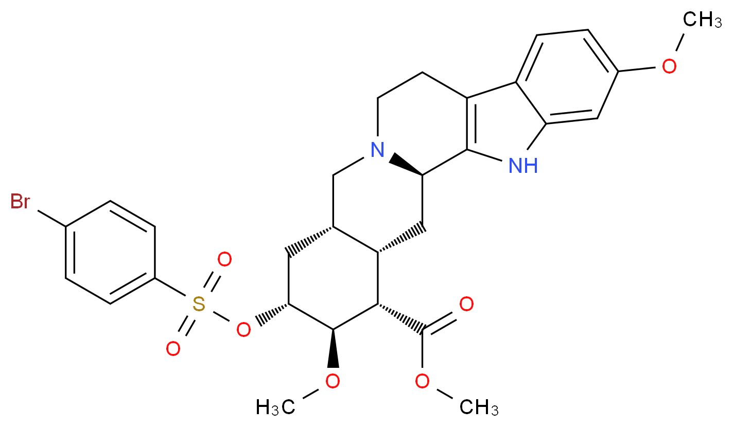 p-Bromobenzenesulfonate Reserpic Acid Methyl Ester_分子结构_CAS_1262-67-5)