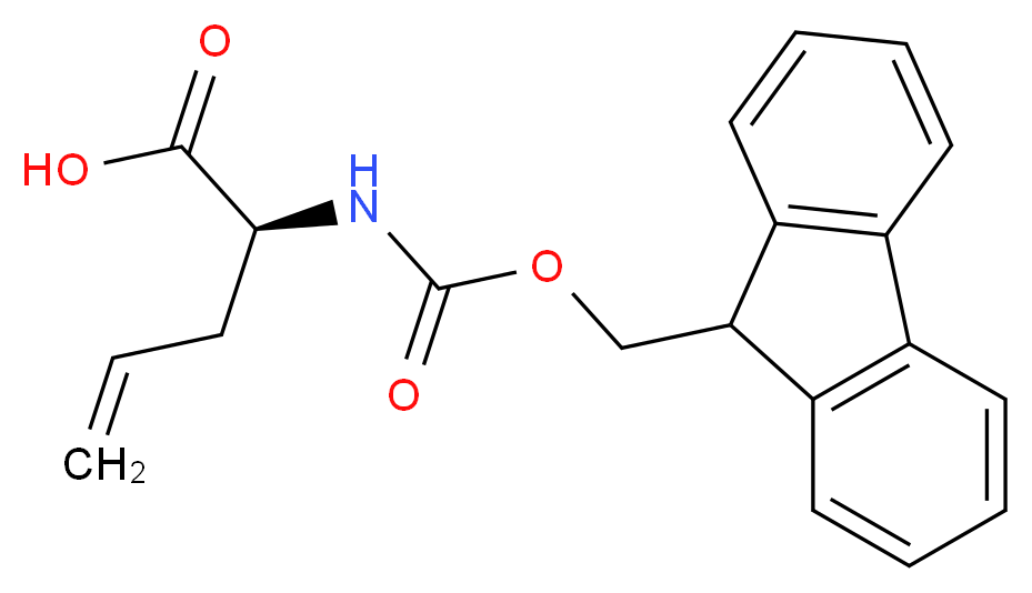 (2S)-2-{[(9H-fluoren-9-ylmethoxy)carbonyl]amino}pent-4-enoic acid_分子结构_CAS_146549-21-5