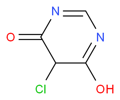 5-Chloro-6-hydroxypyrimidin-4(5H)-one_分子结构_CAS_)