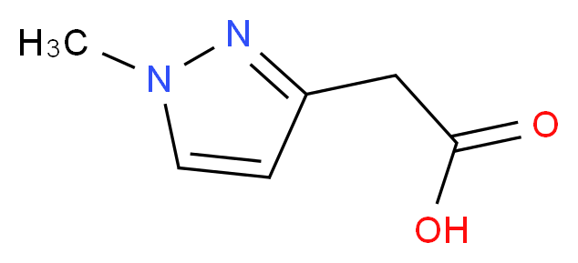 (1-Methyl-1H-pyrazol-3-yl)acetic acid_分子结构_CAS_)