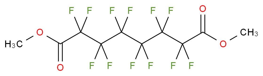 1,8-dimethyl 2,2,3,3,4,4,5,5,6,6,7,7-dodecafluorooctanedioate_分子结构_CAS_2062-20-6