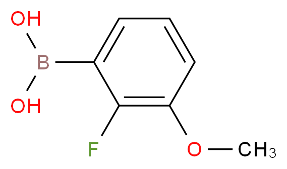 2-氟-3-甲氧基苯硼酸_分子结构_CAS_352303-67-4)