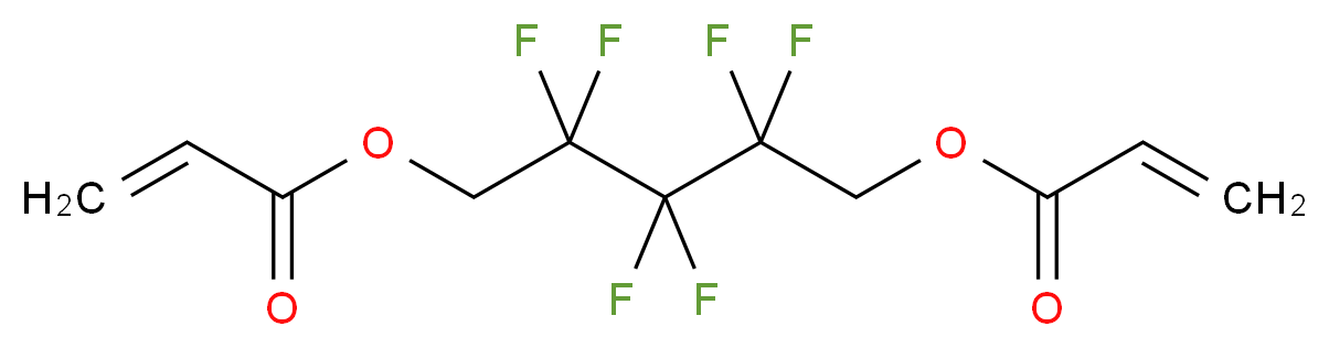 2,2,3,3,4,4-Hexafluoro-1,5-pentyl diacrylate_分子结构_CAS_678-95-5)