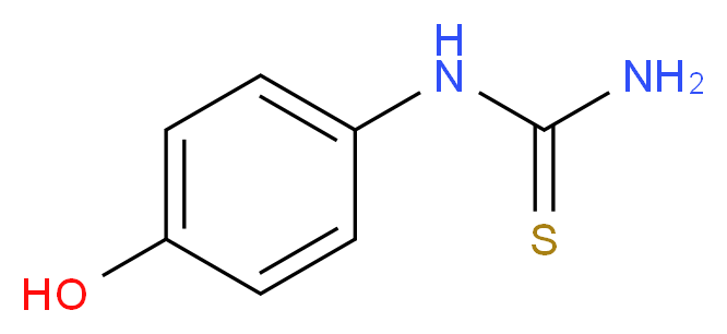 N-(4-羟基苯基)硫脲_分子结构_CAS_1520-27-0)