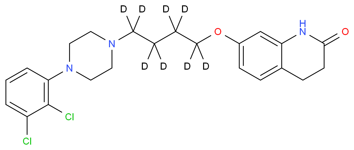 Aripiprazole-d8 (Butyl-d8)_分子结构_CAS_1089115-04-7)