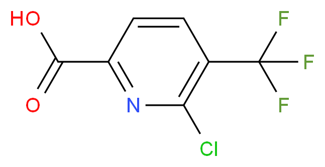 6-chloro-5-(trifluoromethyl)pyridine-2-carboxylic acid_分子结构_CAS_855915-21-8
