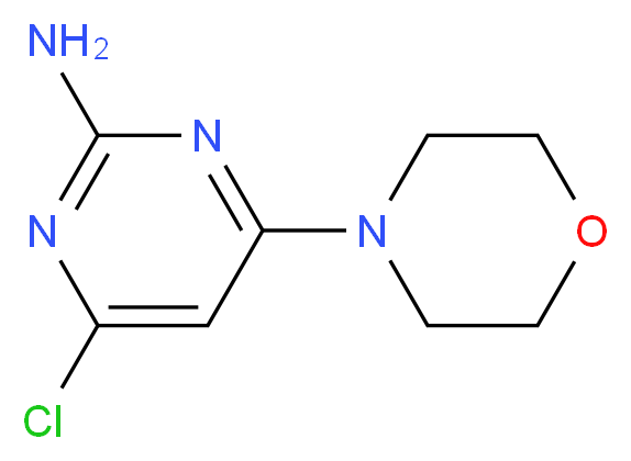 2-氨基-4-氯-6-(4-吗啉基)嘧啶_分子结构_CAS_339016-18-1)