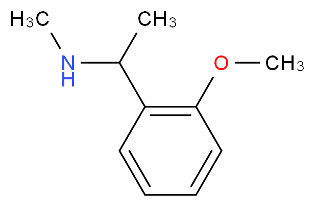 N-[1-(2-methoxyphenyl)ethyl]-N-methylamine_分子结构_CAS_)