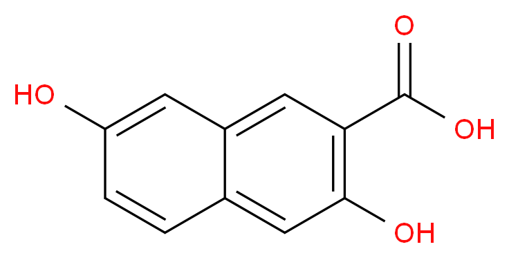 3,7-dihydroxynaphthalene-2-carboxylic acid_分子结构_CAS_83511-07-3