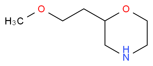 2-(2-Methoxyethyl)morpholine_分子结构_CAS_959238-10-9)