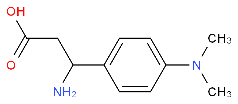 3-amino-3-(4-(dimethylamino)phenyl)propanoic acid_分子结构_CAS_)