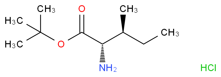 tert-butyl (2S,3S)-2-amino-3-methylpentanoate hydrochloride_分子结构_CAS_)