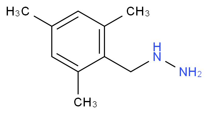 (Mesitylmethyl)hydrazine_分子结构_CAS_)