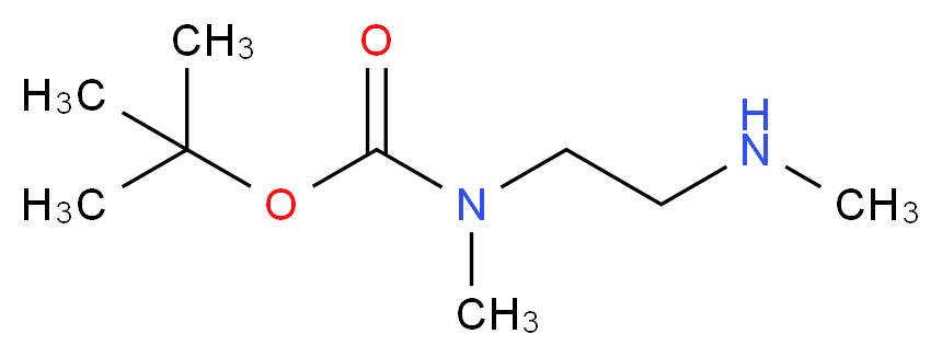 tert-butyl N-methyl-N-[2-(methylamino)ethyl]carbamate_分子结构_CAS_)