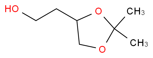 2-(2,2-dimethyl-1,3-dioxolan-4-yl)ethanol_分子结构_CAS_5754-34-7)