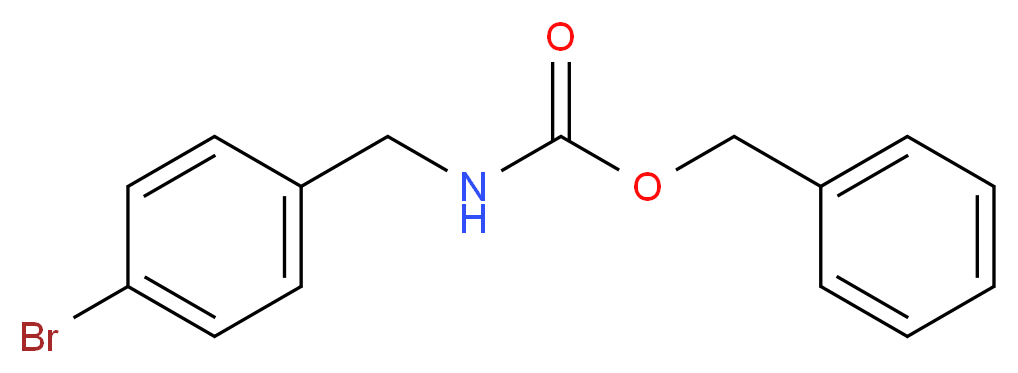 benzyl N-[(4-bromophenyl)methyl]carbamate_分子结构_CAS_914452-60-1