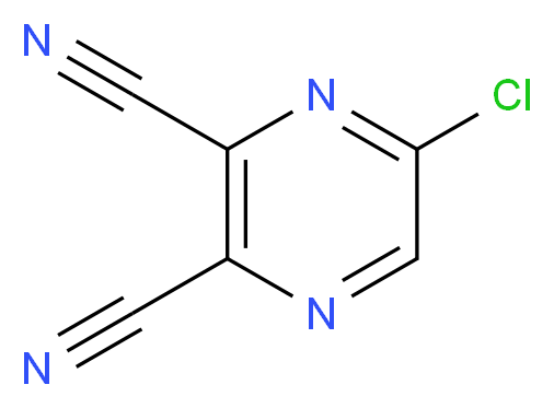 5-chloropyrazine-2,3-dicarbonitrile_分子结构_CAS_72111-57-0)