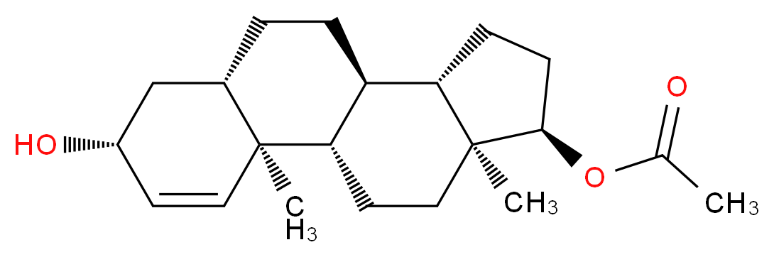 Δ1-Androstene-3β,17β-diol 17-Acetate_分子结构_CAS_51505-46-5)