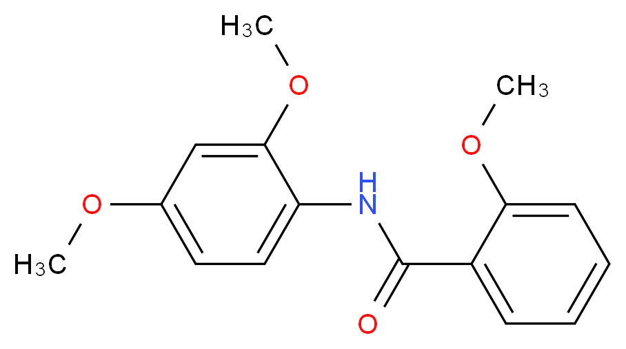 2-Methoxy-N-(2,4-dimethoxyphenyl)benzamide_分子结构_CAS_314022-75-8)