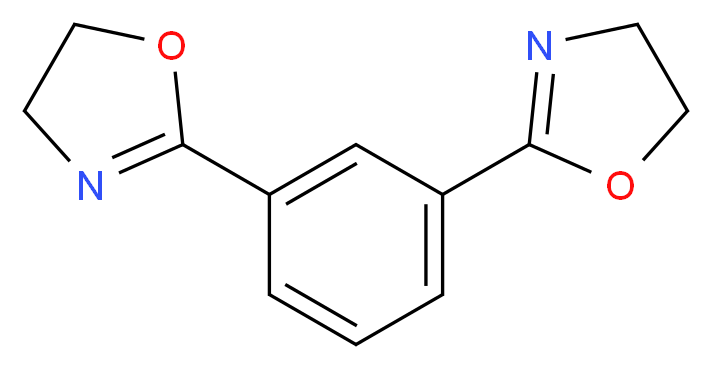 2-[3-(4,5-dihydro-1,3-oxazol-2-yl)phenyl]-4,5-dihydro-1,3-oxazole_分子结构_CAS_34052-90-9