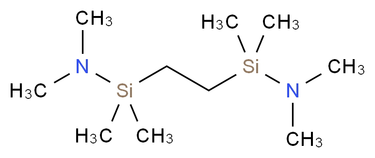 1,2-双(二甲氨基)二甲硅基]乙烷_分子结构_CAS_91166-50-6)