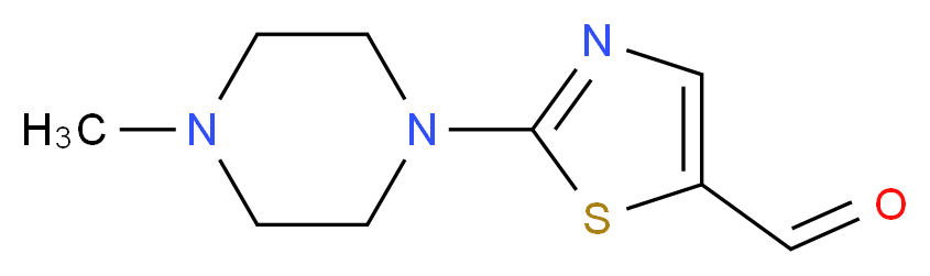 2-(4-methylpiperazin-1-yl)-1,3-thiazole-5-carbaldehyde_分子结构_CAS_320423-50-5