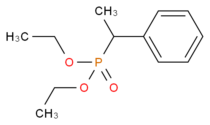 1-苯乙基膦酸二乙酯_分子结构_CAS_33973-48-7)