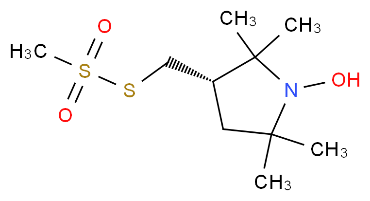 (-)-(1-Oxyl-2,2,5,5-tetramethylpyrrolidin-3-yl)methyl Methanethiosulfonate_分子结构_CAS_681034-15-1)