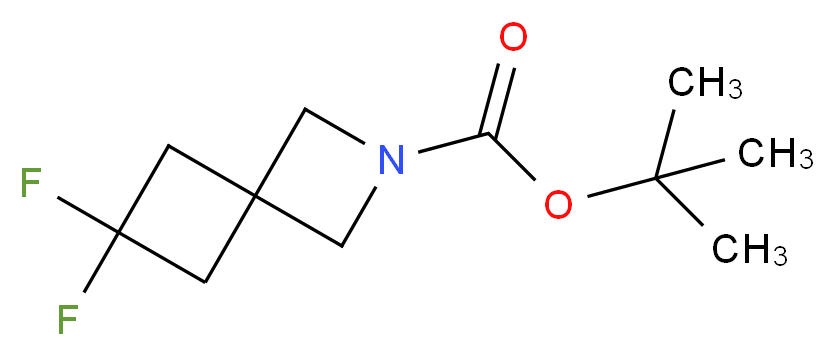 6,6-Difluoro-2-azaspiro[3.3]heptane-2-carboxylic acid tert-butyl ester_分子结构_CAS_1264635-66-6)