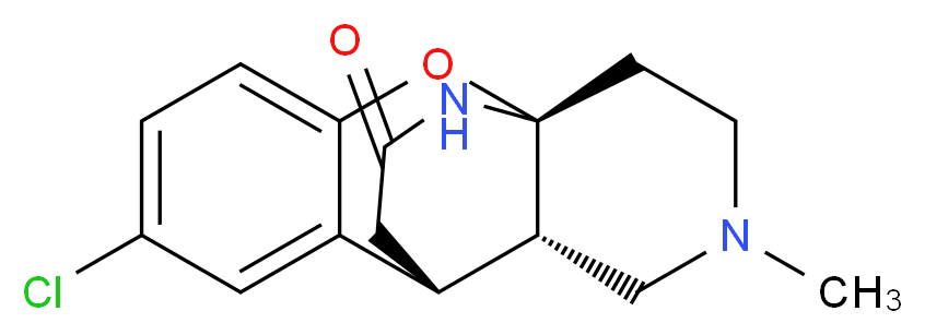 (1R,9R,10S)-6-chloro-12-methyl-2-oxa-12,15-diazatetracyclo[7.5.3.0<sup>1</sup>,<sup>1</sup><sup>0</sup>.0<sup>3</sup>,<sup>8</sup>]heptadeca-3,5,7-trien-16-one_分子结构_CAS_70384-91-7