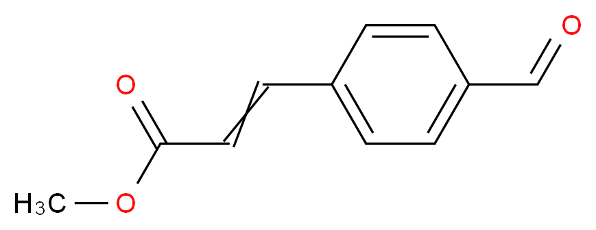 methyl 3-(4-formylphenyl)prop-2-enoate_分子结构_CAS_7560-50-1