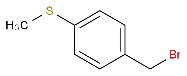 1-(bromomethyl)-4-(methylsulfanyl)benzene_分子结构_CAS_38185-19-2