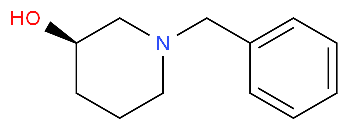 (R)-(-)-1-苄基-3-羟基哌啶_分子结构_CAS_91599-81-4)